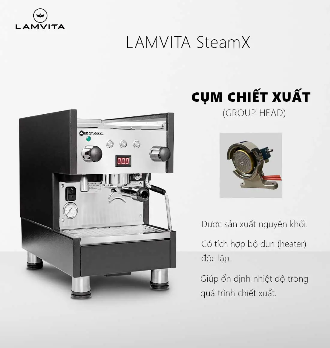 Máy pha cà phê LAMVITA SteamX