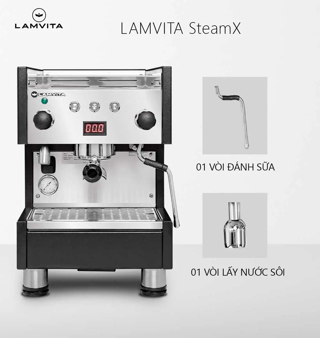 Máy pha cà phê LAMVITA SteamX