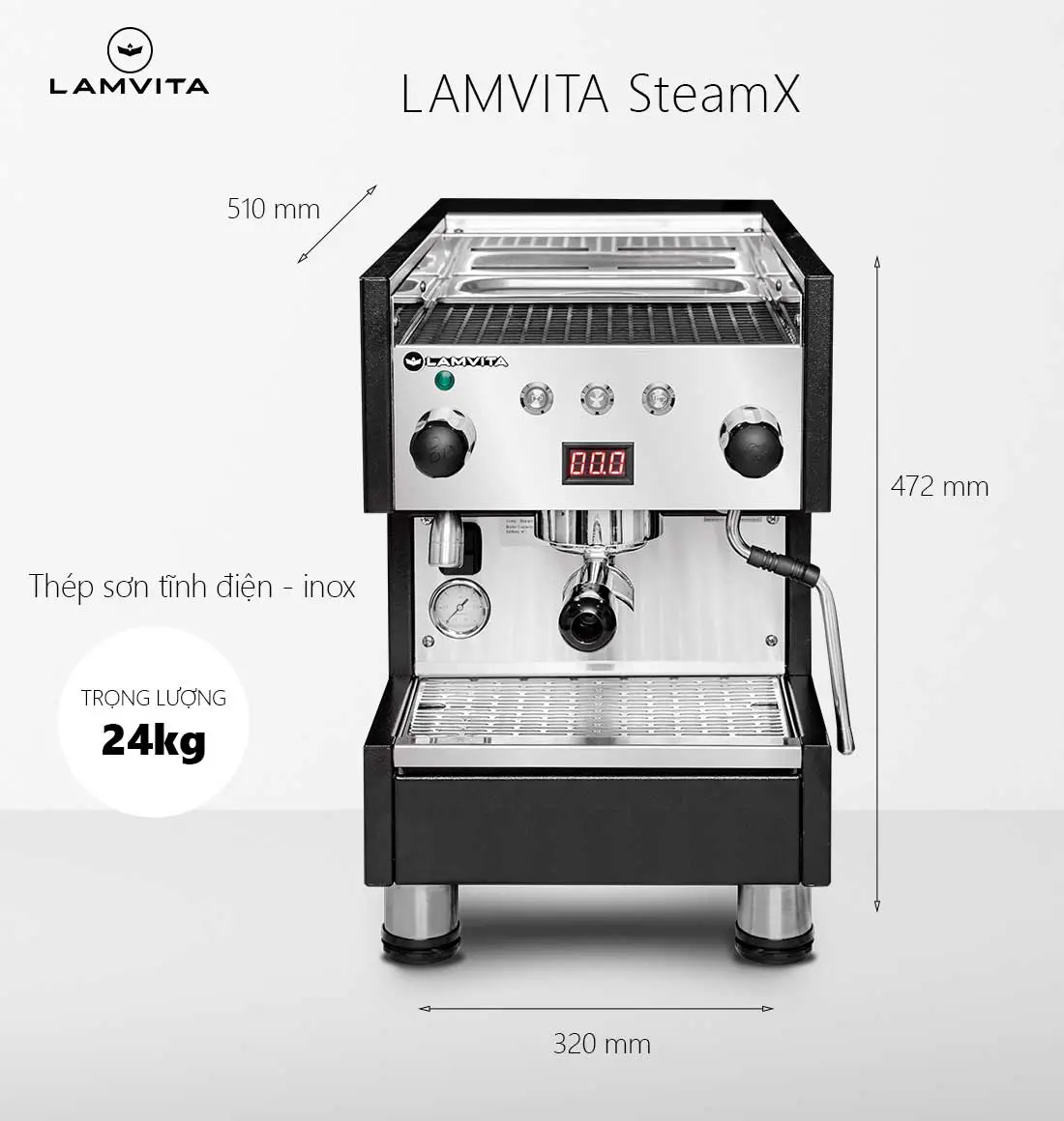 Máy pha cà phê LAMVITA SteamX