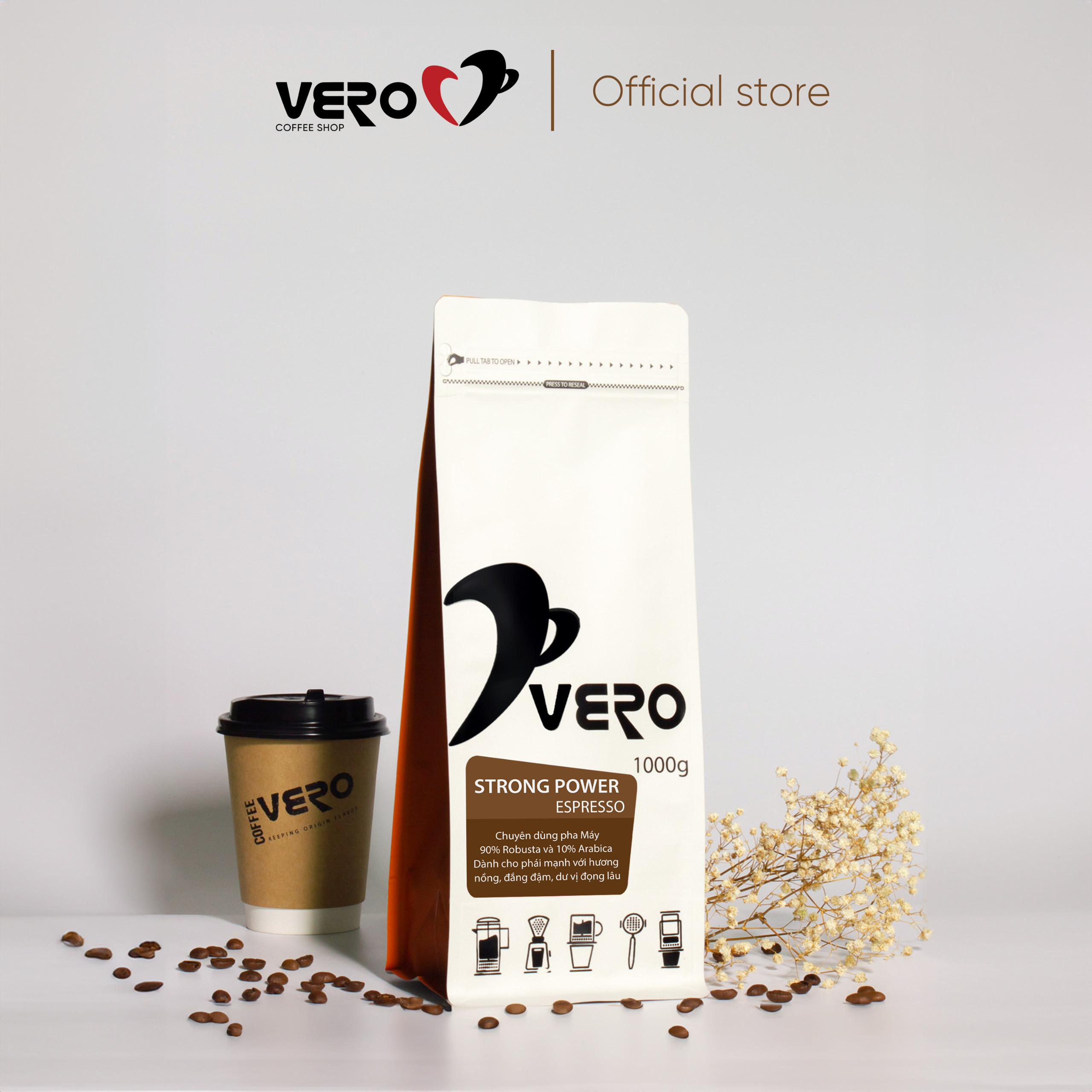 Cà Phê Hạt Vero Strong Power Espresso