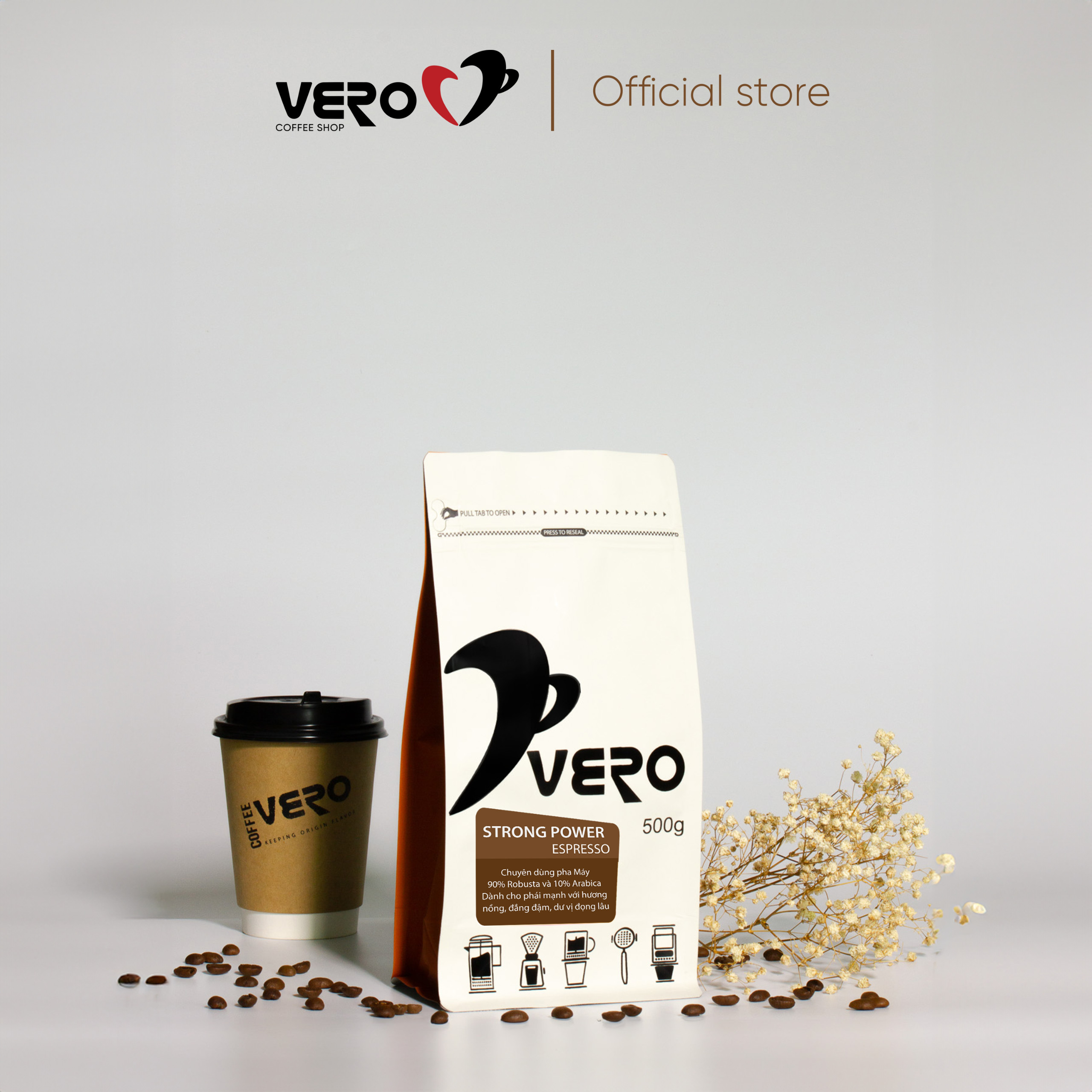 Cà Phê Hạt Vero Strong Power Espresso