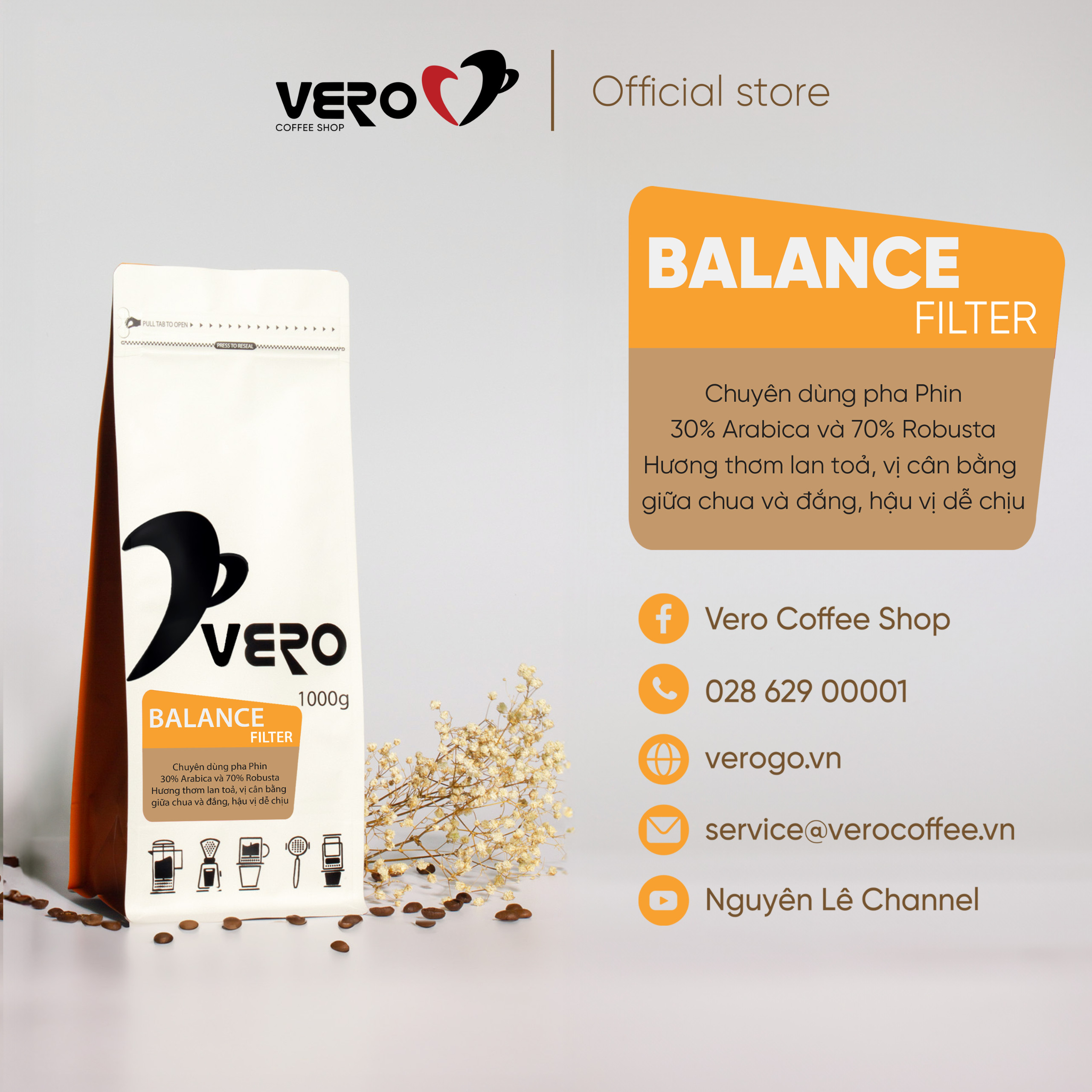 Cà Phê Hạt Vero Balance Filter