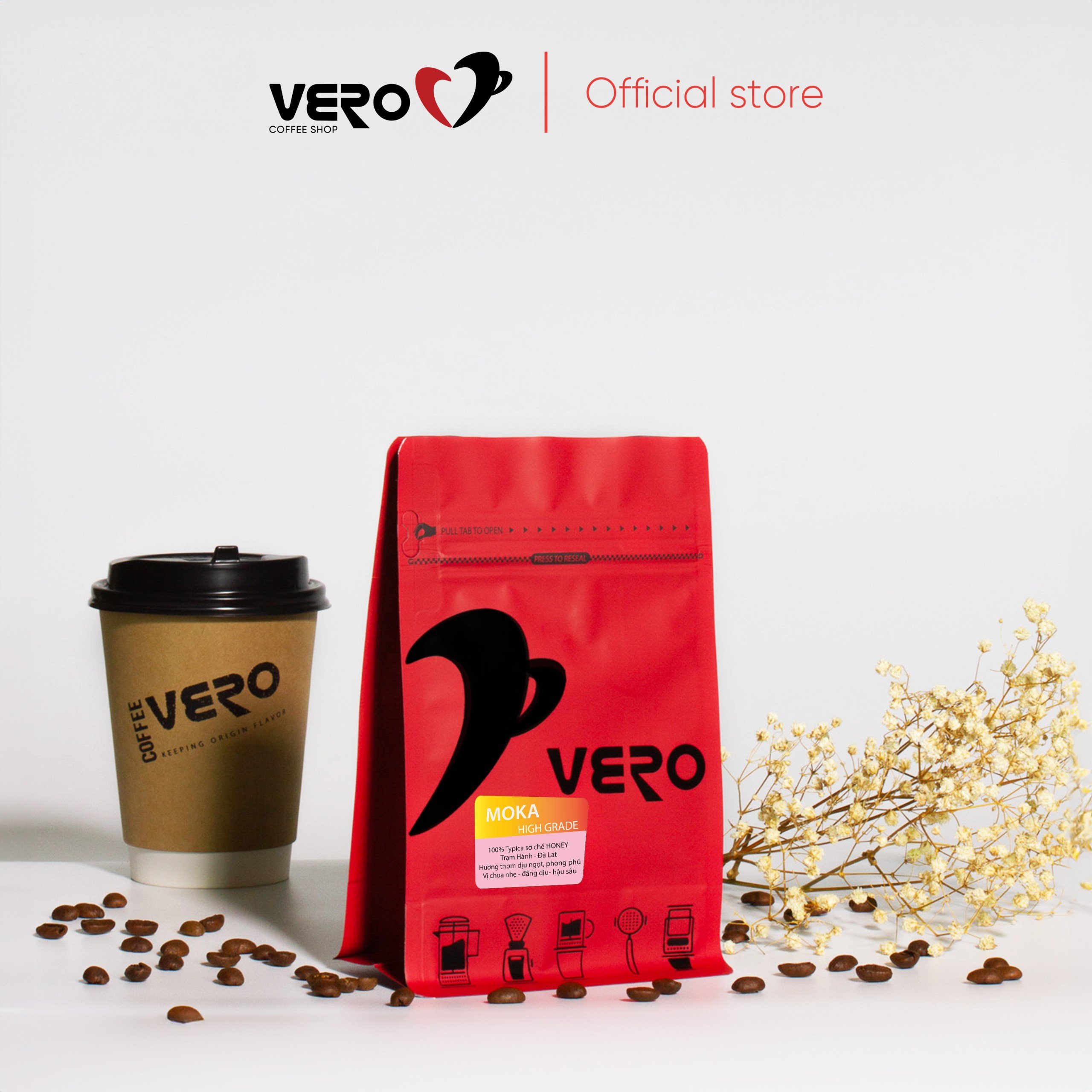 Cà Phê Hạt Vero Moka High Grade